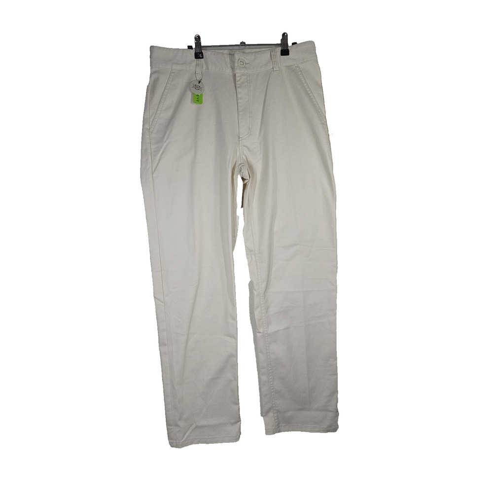 Brixton White Beige Pants Mens 34x32 Relaxed NWT Business Casual Men Workwear
